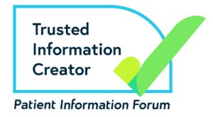 PIF (Patient Information Forum) accreditation logo as a Trusted Information Creator | CoppaFeel! | Breast cancer awareness 
