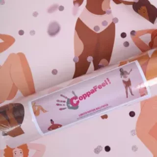 An photo of CoppaFeel! limited edition wallpaper that is pink with different body representation as the main pattern | CoppaFeel!
