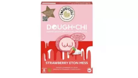 Box of Doughlicious Dough Chi Strawberry Eton Mess x CoppaFeel! | Breast cancer awareness CoppaFeel!