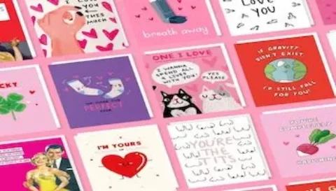 A selection of the Scribbler x CoppaFeel! valentines card range | CoppaFeel!