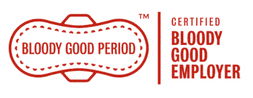 Bloody good period logo in red