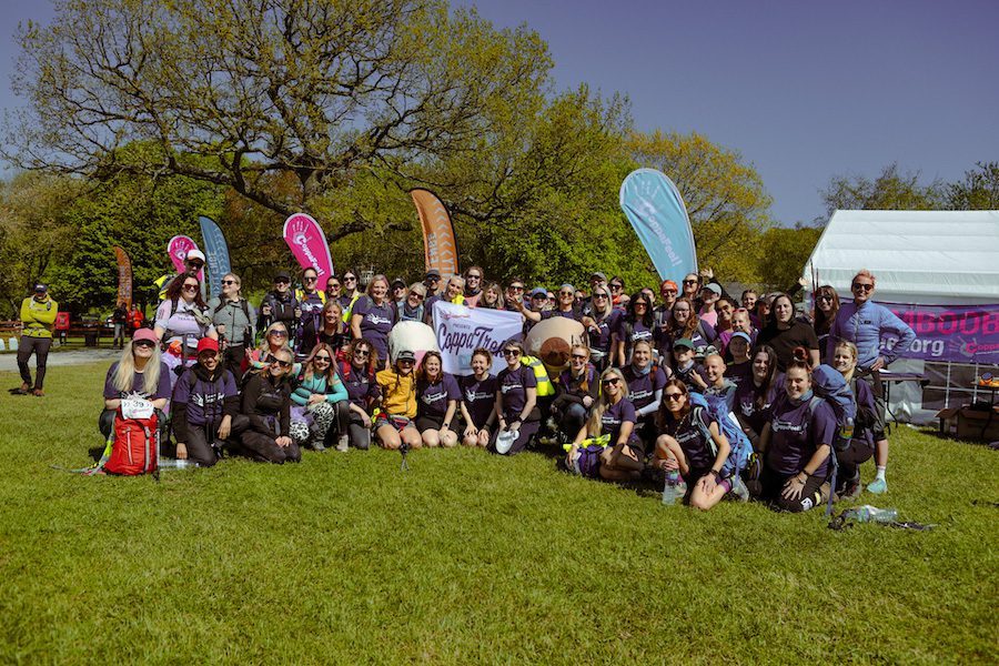 CoppaTrek! group shot of Alumni Trek in the Peak District